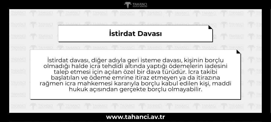 İstirdat Davası - tahanci.av.tr