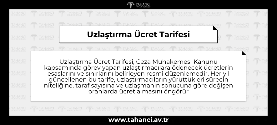 Uzlaştırma Ücret Tarifesi - tahanci.av.tr