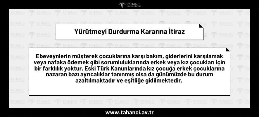 Yürütmeyi Durdurma Kararına İtiraz - tahanci.av.tr