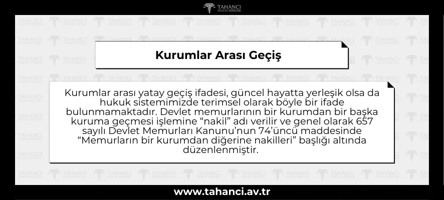 Kurumlar Arası Geçiş - tahanci.av.tr