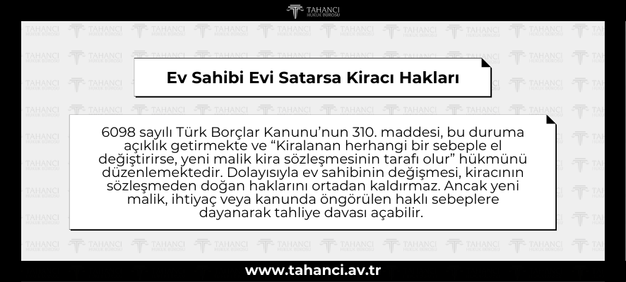 Ev Sahibi Evi Satarsa Kiracı Hakları - tahanci.av.tr