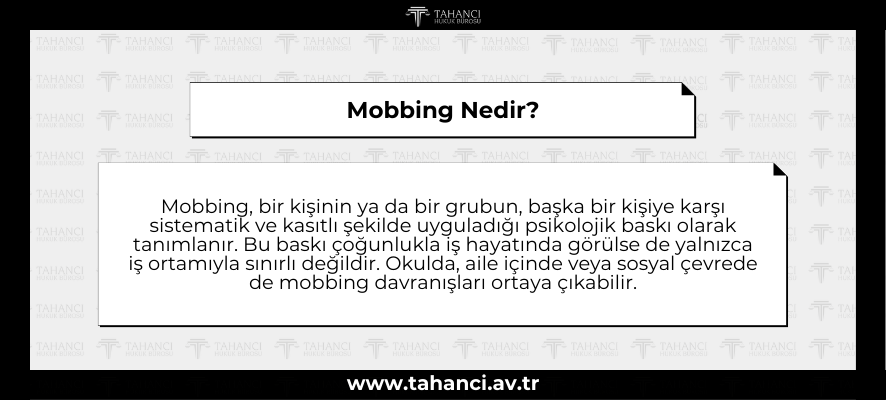 Mobbing Nedir - tahanci.av.tr