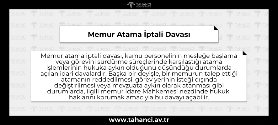Memur Atama İptali Davası - tahanci.av.tr