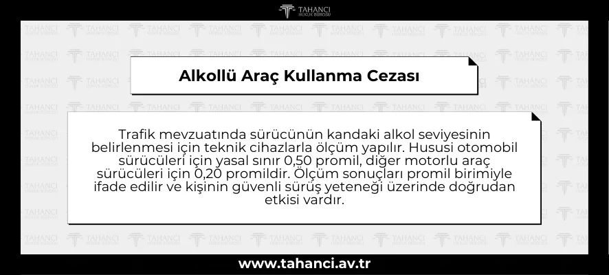 Alkollü Araç Kullanma Cezası - tahanci.av.tr