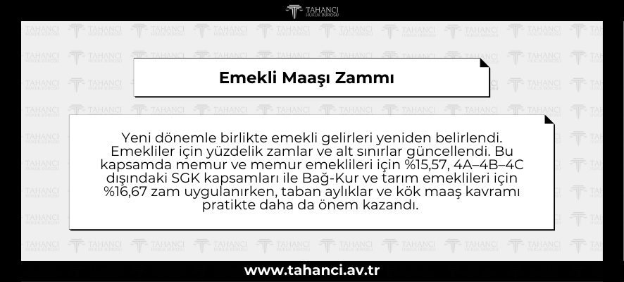 Emekli Maaşı Zammı Emekli Maaşı Zammı - tahanci.av.tr