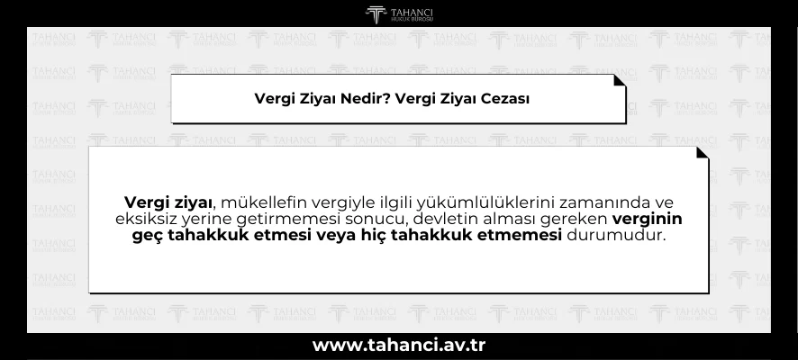 Vergi Ziyaı Nedir Vergi Ziyaı Cezası - tahanci.av.tr