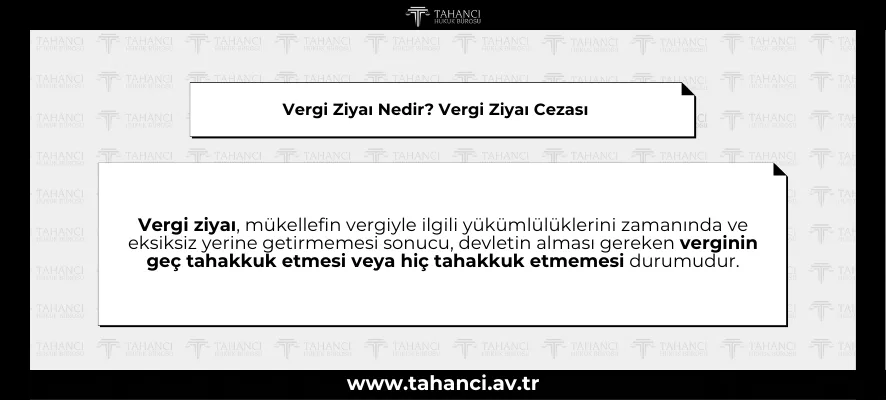 Vergi Ziyaı Nedir? Vergi Ziyaı Cezası
