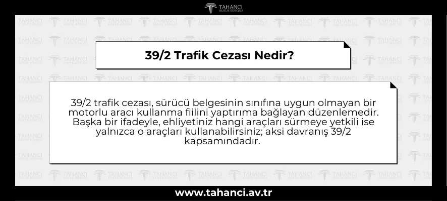 39/2 Trafik Cezası Nedir?