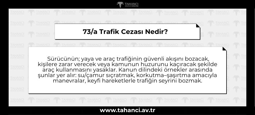 73a Trafik Cezası Nedir - tahanci.av.tr