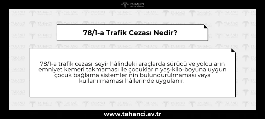 781-a Trafik Cezası Nedir - tahanci.av.tr