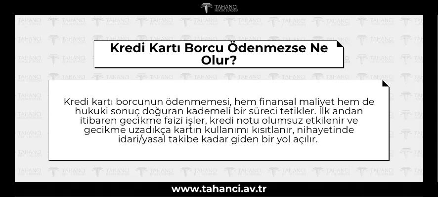 Kredi Kartı Borcu Ödenmezse Ne Olur?