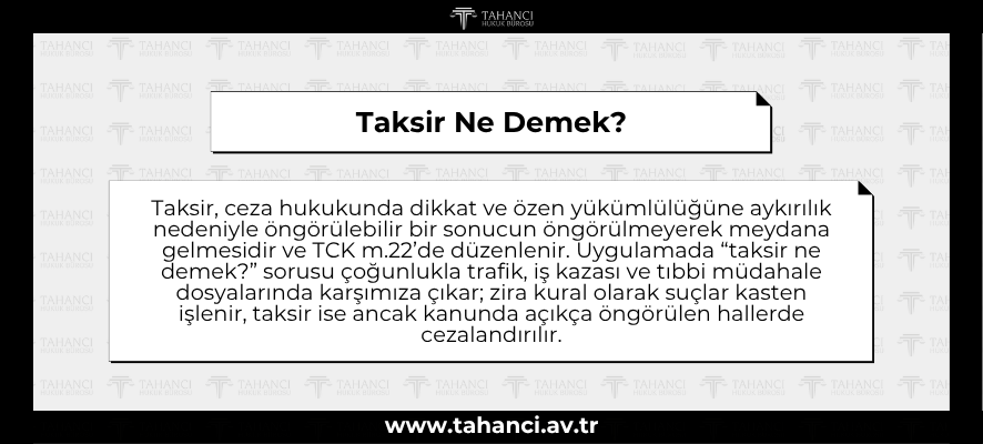 Taksir Ne Demek - tahanci.av.tr