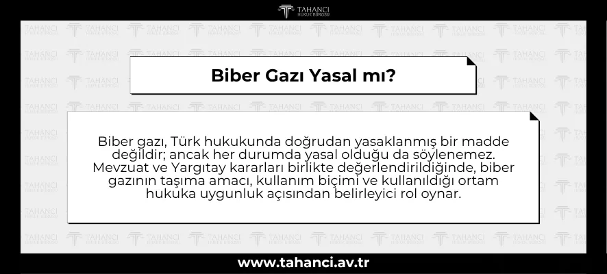 Biber Gazı Yasal mı?