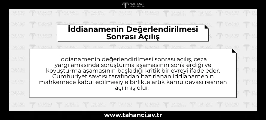 İddianamenin Değerlendirilmesi Sonrası Açılış