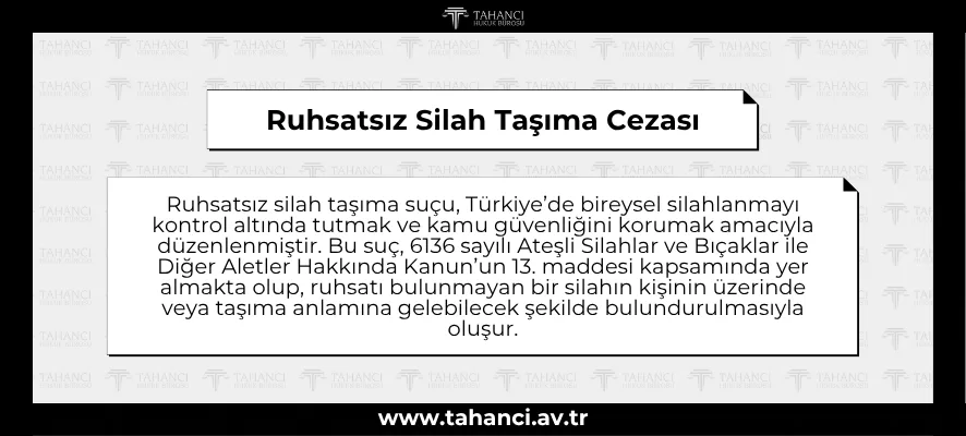 Ruhsatsız Silah Taşıma Cezası
