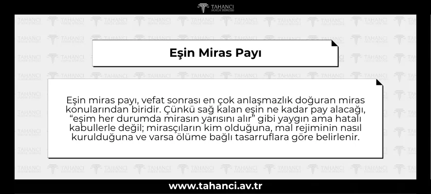 Eşin Miras Payı: Sağ Kalan Eşin Hakları, Mal Rejimi ve İkinci Evlilikte Uygulama