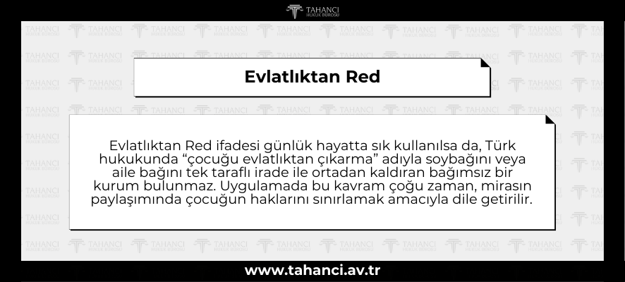 Evlatlıktan Red