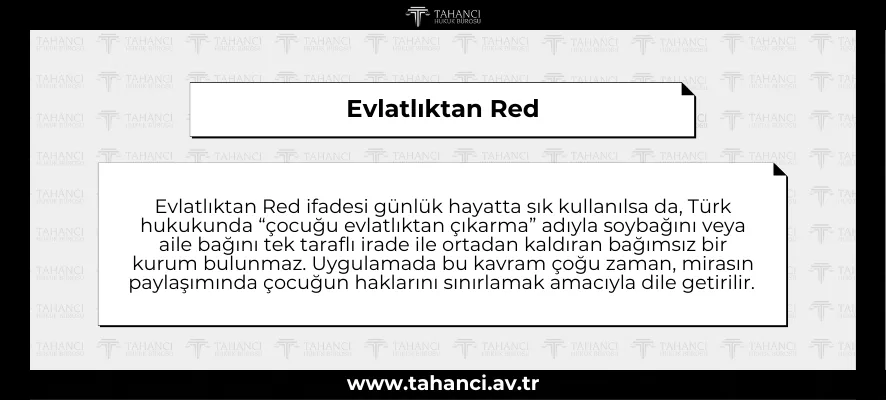 Evlatlıktan Red