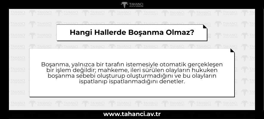 Hangi Hallerde Boşanma Olmaz - tahanci