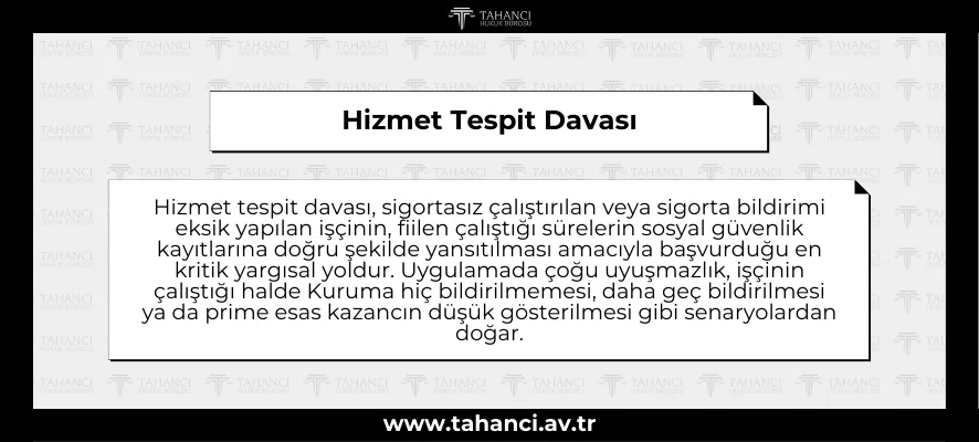 Hizmet Tespit Davası