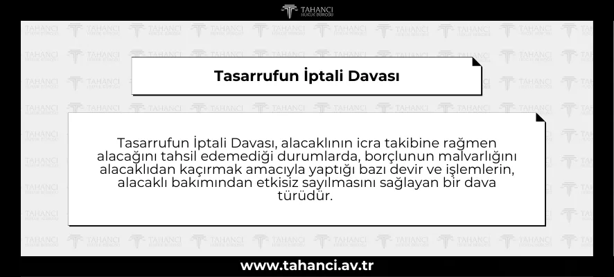 Tasarrufun İptali Davası