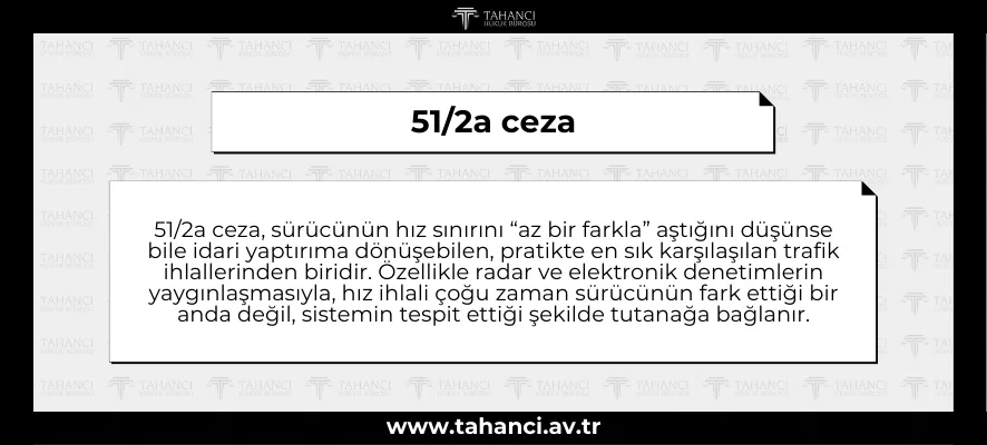 51/2a ceza: Hız Sınırını Aşmanın Hukuki Sonuçları