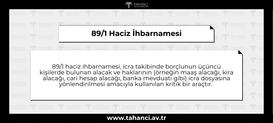 89/1 Haciz İhbarnamesi
