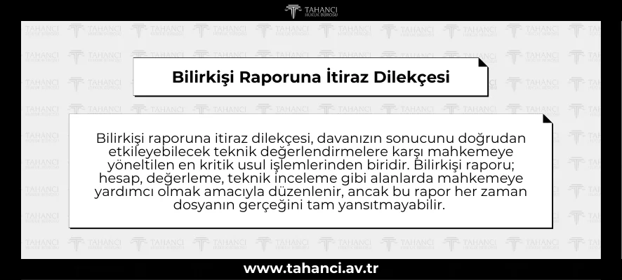 Bilirkişi Raporuna İtiraz Dilekçesi - tahanci