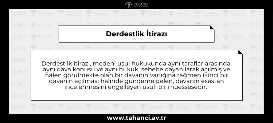 Derdestlik İtirazı Nedir? Dava Şartı Olarak Derdestlik