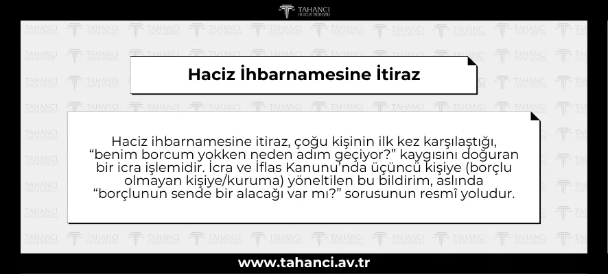 Haciz İhbarnamesine İtiraz