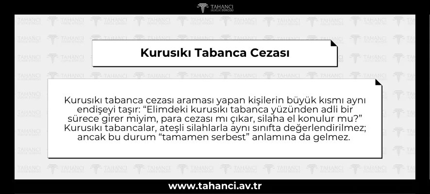 Kurusıkı Tabanca Cezası