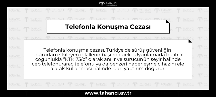 Telefonla Konuşma Cezası - tahanci