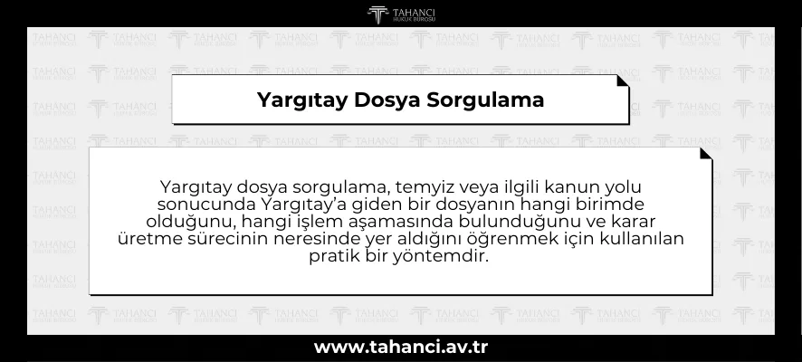 Yargıtay Dosya Sorgulama