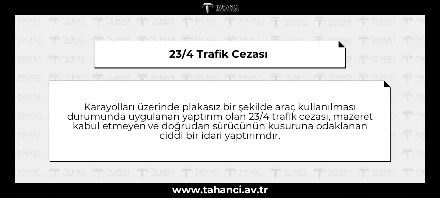 23/4 Trafik Cezası
