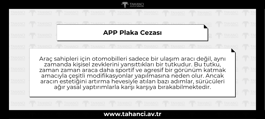 APP Plaka Cezası - tahanci