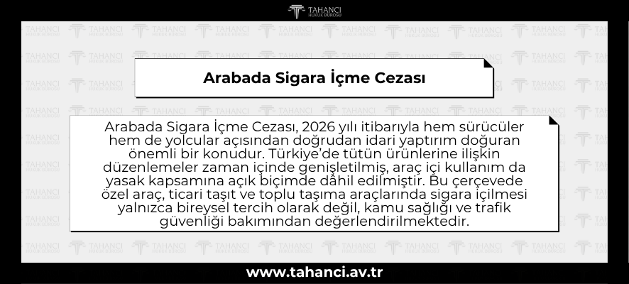 Arabada Sigara İçme Cezası - tahanci