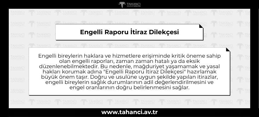 Engelli Raporu İtiraz Dilekçesi