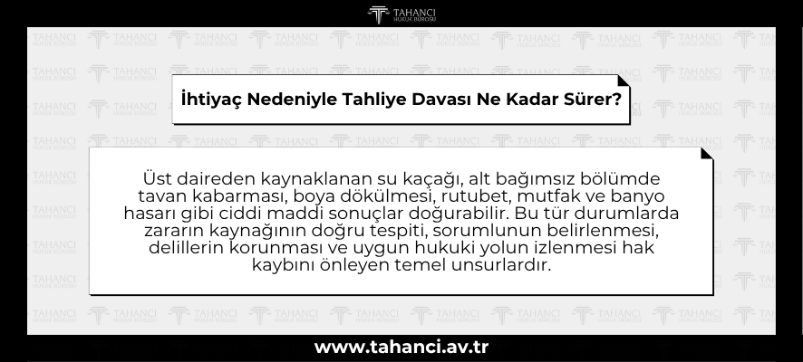 İhtiyaç Nedeniyle Tahliye Davası Ne Kadar Sürer - tahanci
