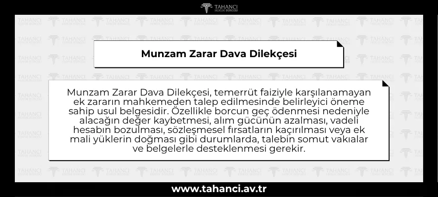 Munzam Zarar Dava Dilekçesi