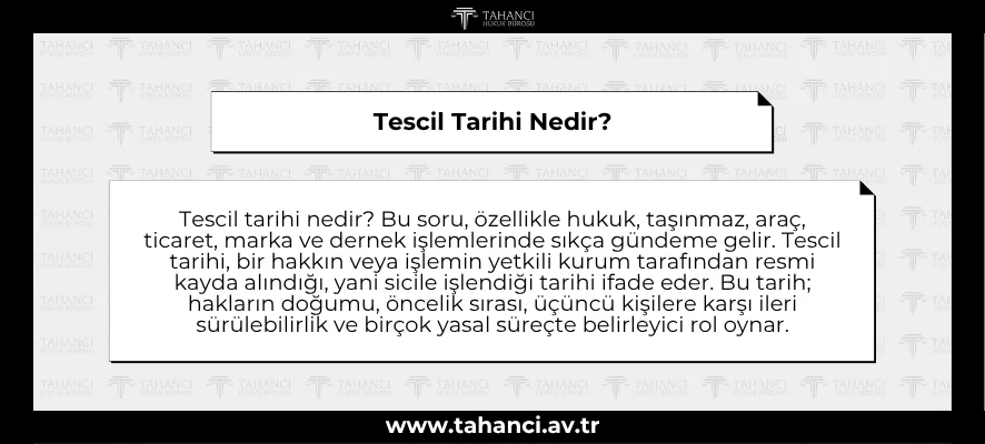 Tescil Tarihi Nedir?