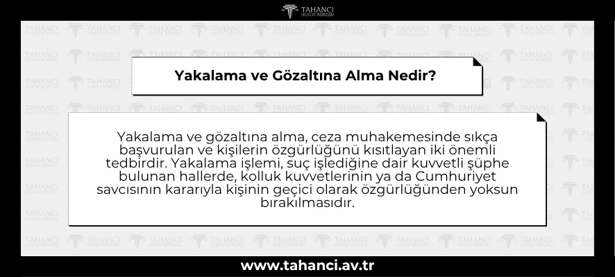 Yakalama ve Gözaltına Alma Nedir?