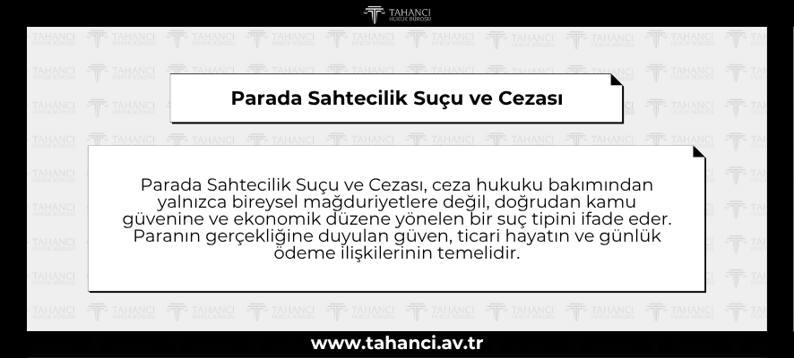 Parada Sahtecilik Suçu ve Cezası - tahanci