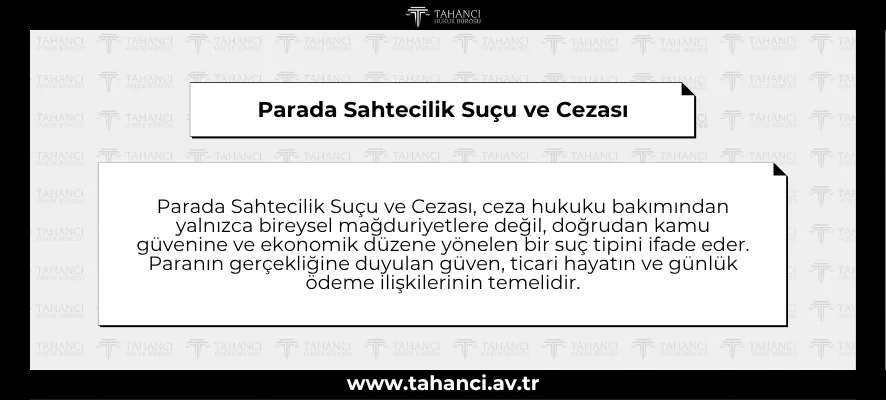 Parada Sahtecilik Suçu ve Cezası