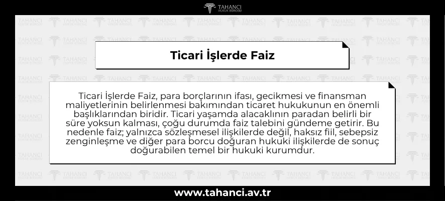 Ticari İşlerde Faiz